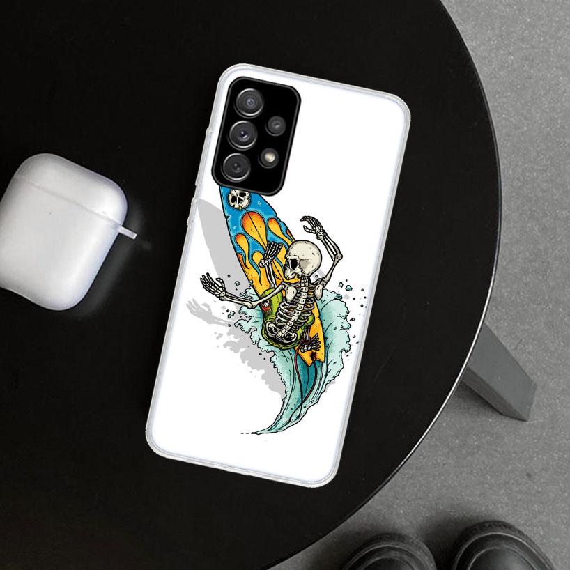 Surf Board Aesthetic Phone Case for Samsung Galaxy A17 A16 A26 A36 A56 A57 A37 A15 A25 A35 A55 A14 A24 A34 A54 A13 A23 A33 A53 G