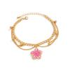 DIEZI 1 PCS Bohemia Jewelry Anklet Foot Chain Ankle Bracelet 3 Colors Flower Charm Anklet Beach Vintage Foot Jewelry Gift