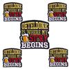 10pcs /Lots Netherland Oeteldonk Emblem Full Embroidered Patches Carnival For Netherland Patch Iron On Patches For Clothing Diy 