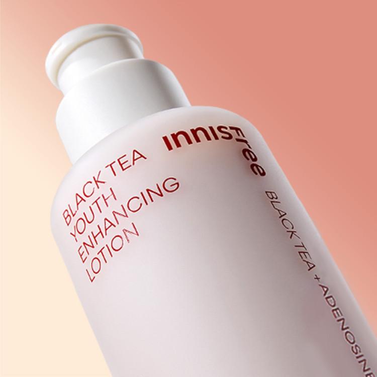 Innisfree Black Tea Youth Enhancing Skin Care 2-piece Set, Korean Cosmetics