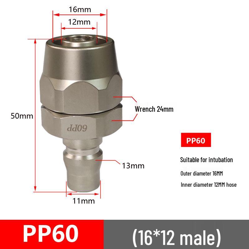 C-Type Pneumatic Quick Connector for Air Compressors and Oxygen Hoses
