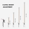 Portable Camping Folding Lamp Pole Lightweight Collapsible Aluminum Lantern Stand Outdoor Light