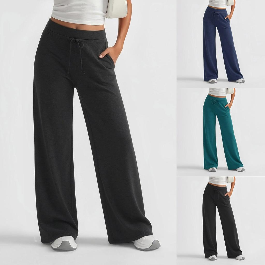 Damen Lässige und Modische Farbige Lockere Hosen mit Taschen