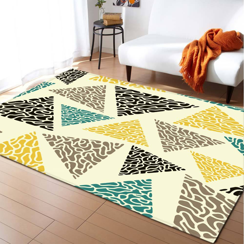 Abstract Stereoscopic Vision Living Room Carpet Bedroom Dining Room Floor Mat Size