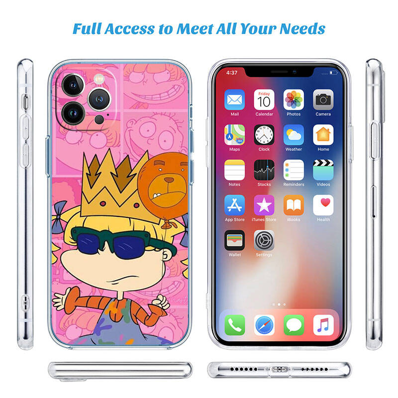 MH132 Rugrats Phone Case for Motorola Edge 20 30 S30 40 50 Fusion Lite Plus Pro Neo Ultra One Power Action Macro Hyper Vision Zoom