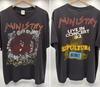 Ministry 1992 - Psalm 69 Band Graphic 2 Side Black Unisex Tshirt Men Women S-4XL