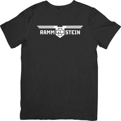 Rammstein Music Unisex Εφαρμογή για Άνδρες & Γυναίκες Ποιοτικό Βαμβακερό T-Shirt Μαύρο