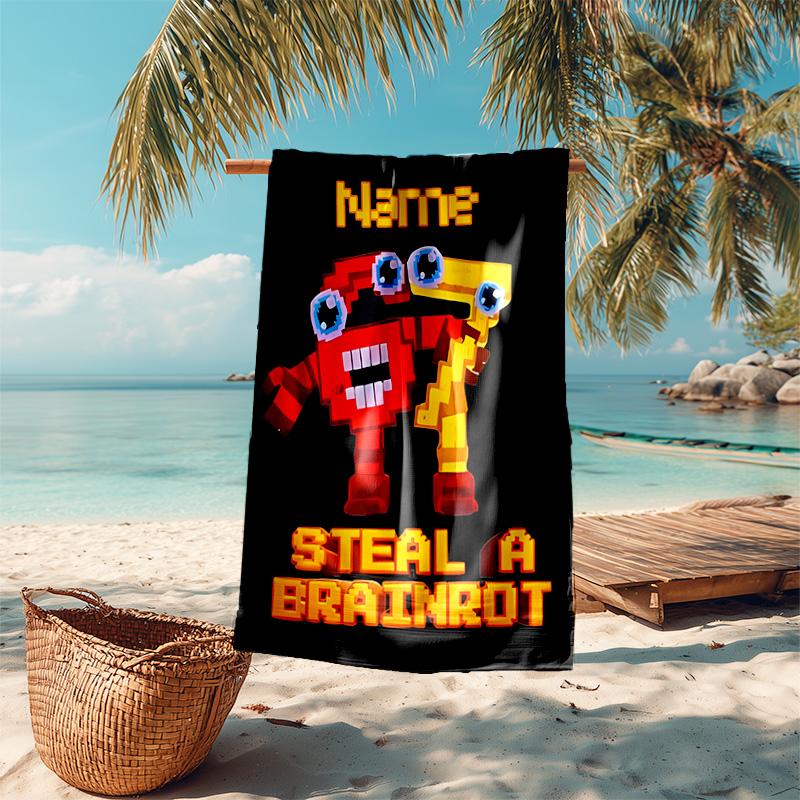 Personalized Customized Proof Beach Towel with Six Seven Pattern - Soft, Absorbent,quick-drying,perfect Swimming,camping&bathing