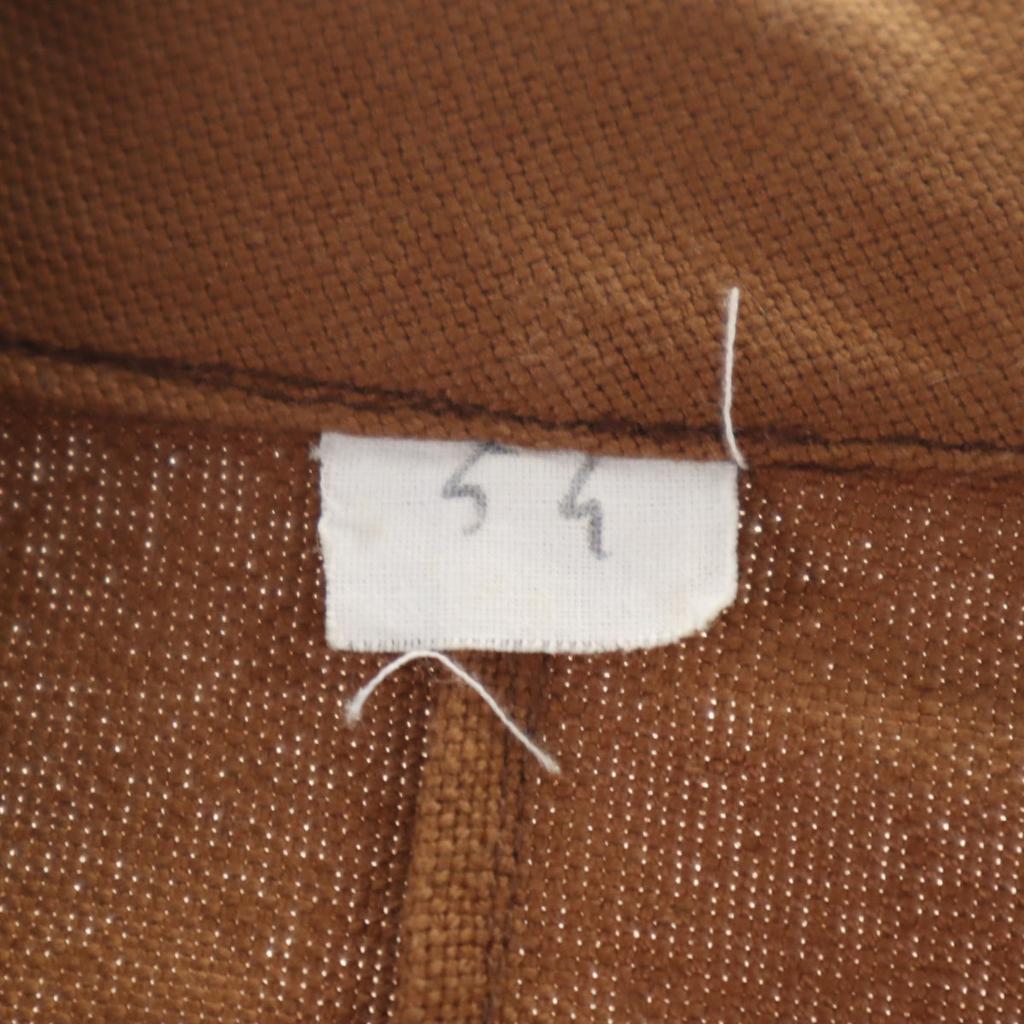 VINTAGE 70s Open color Work jacket Brown Men's Used