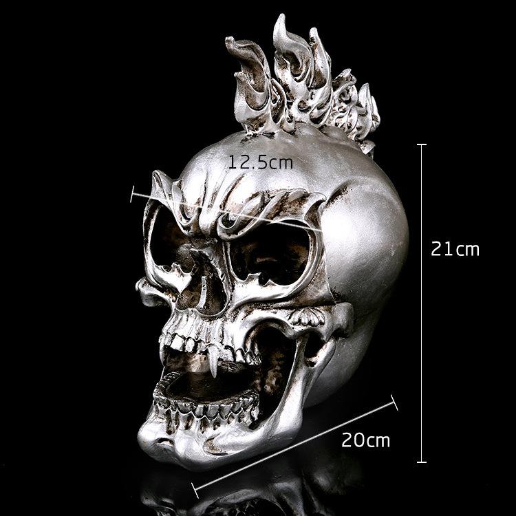 Halloween Decoration Personalized Ghost Head Office Ornament Resin Skull Source