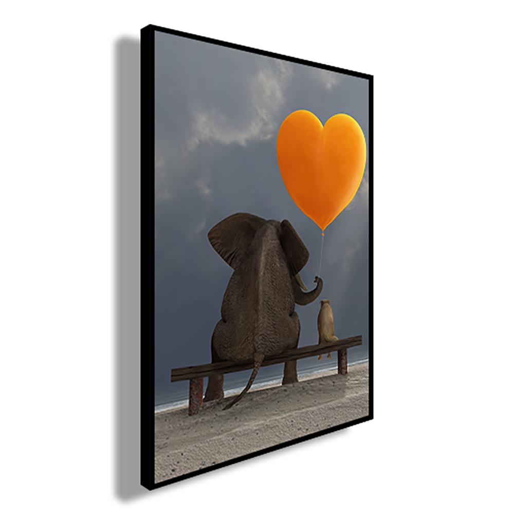 Słoń Balon Zwierzę Plakat Nordycki Styl Kreskówki Dekoracyjne Obrazy Ścienne Sztuka Wydruki Nowoczesny Dom Pokój Dekoracja Płótna Malarstwo Bez Ramy