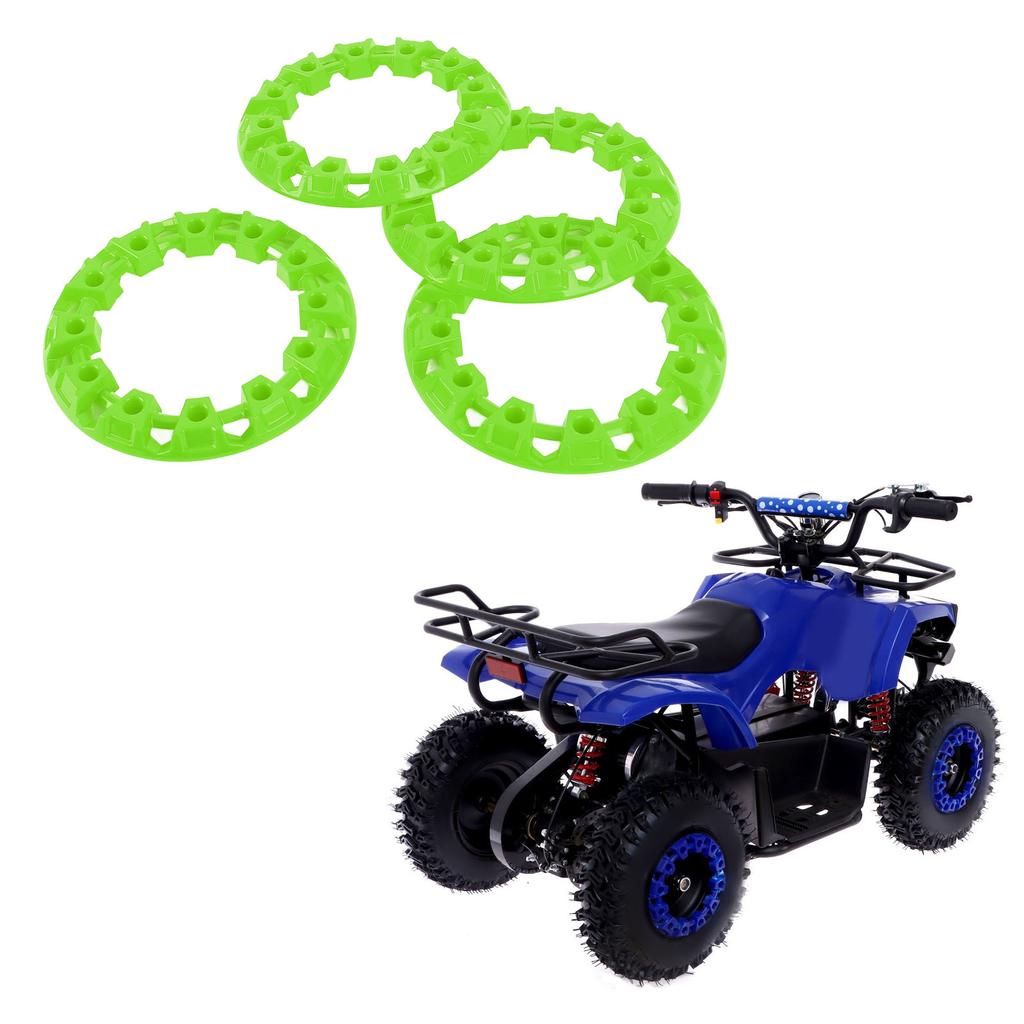 4 Stück ATV Radnaben-T-Abdeckung Kratzfest Kunststoff Go-Kart Radnabe Abdeckung für 7 Zoll Reifen