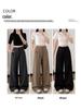 High-End Women's Suit Pants: Slimming, Thin, Narrow Spring/Summer Style, Straight-Leg with Good Drape, Comfy Loose Wide-Leg for Commute.