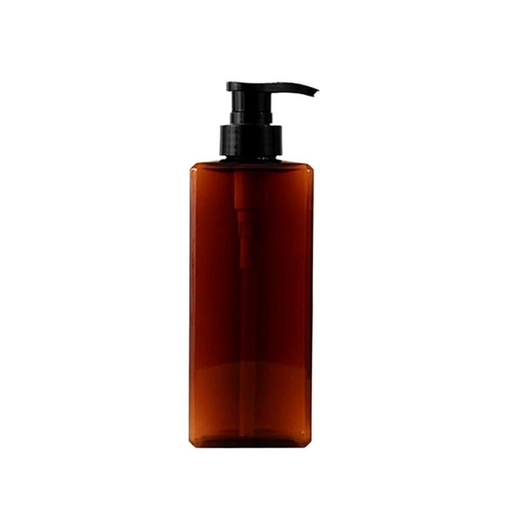 400/500ml Dispenser Sapone Vuoti Design Quadrato Flacone con Pompa Lozione Tipo a Pressione Ricaricabili Shampoo Sottobottiglie Uso Viaggio Doccia