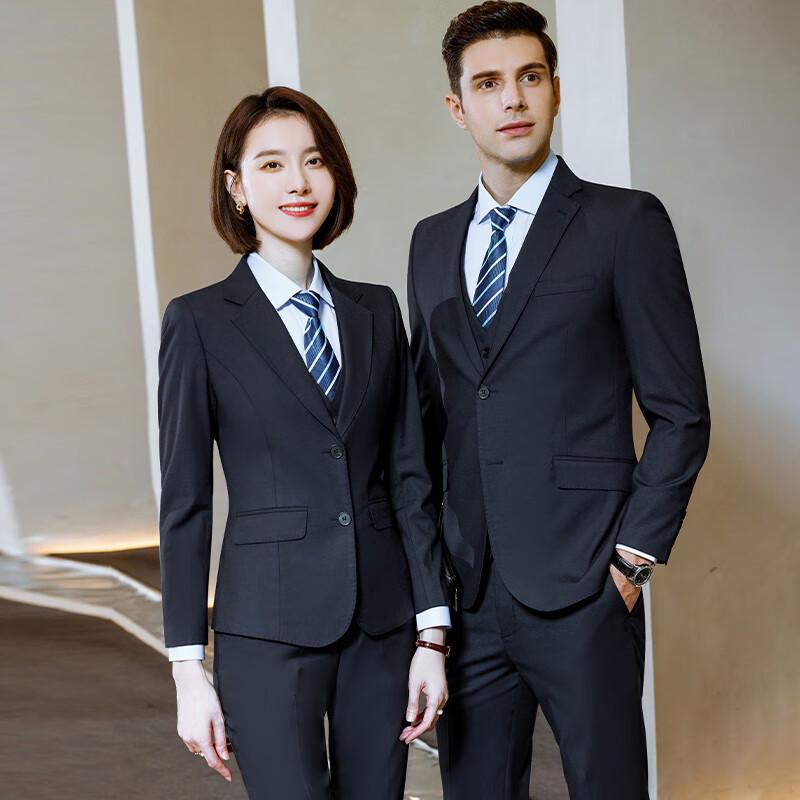 TLuoman Unisex Double-Button Business Suit Set