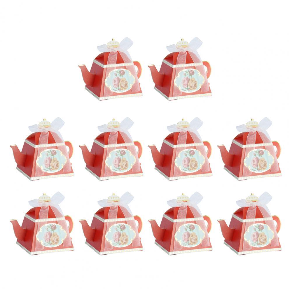10Pcs Packaging Paper Box Eco-friendly Fresh Colors Candy Box Easy to Assemble Candy Boxes for Party Flower Paper Box