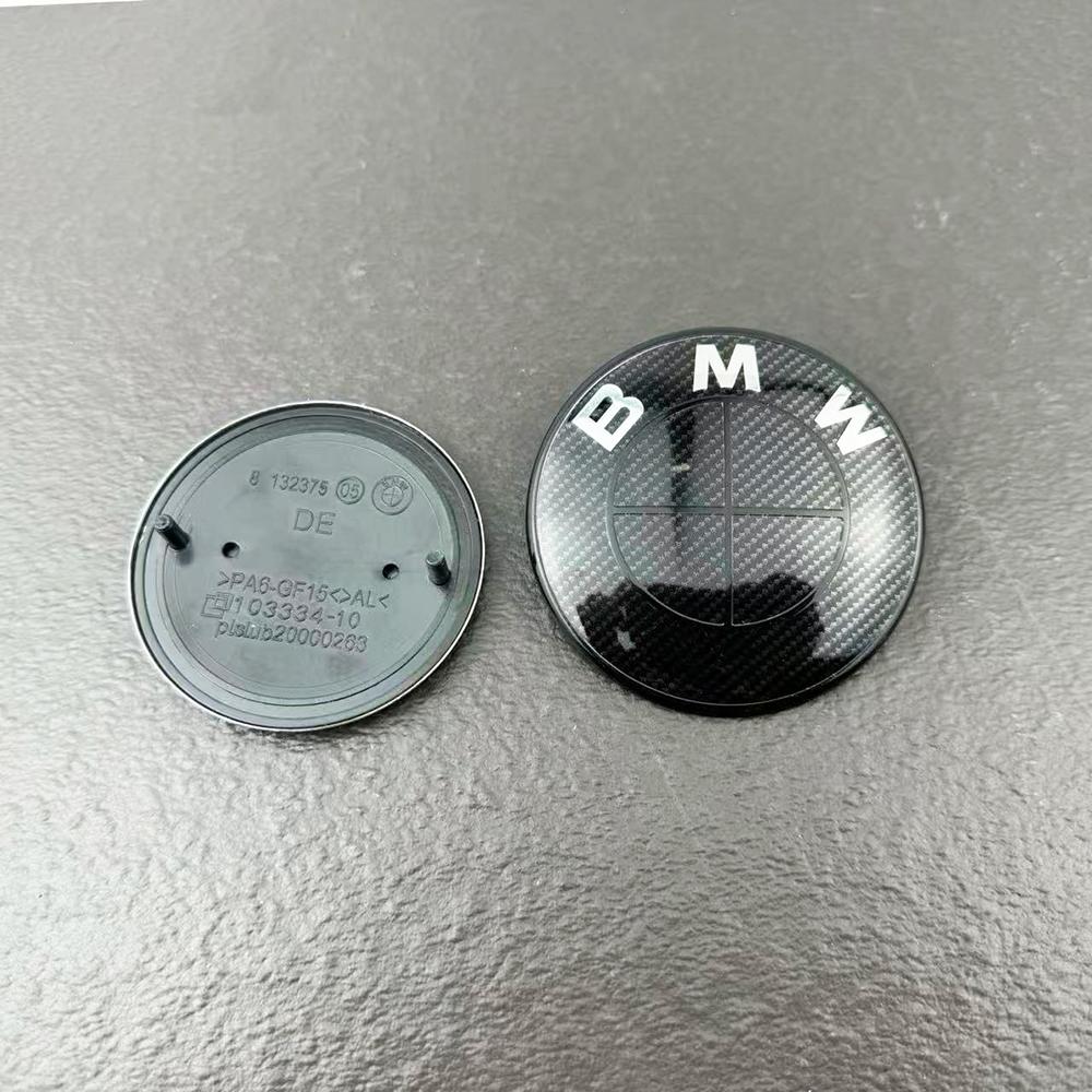 2pcs 82mm 74mm Car Front Hood Emblem Rear Boot Trunk Logo For BMW E30 E38 E39 E46 E60 E61 E90 X1 X3 X4 X5 X6 G20 E87 E60 E63 F01