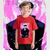 Boys Anime T Shirt Jujutsu Kaisen Satoru Gojo 15 Print Cotton Tee Lightweight Easy Match Kids Fashion Top