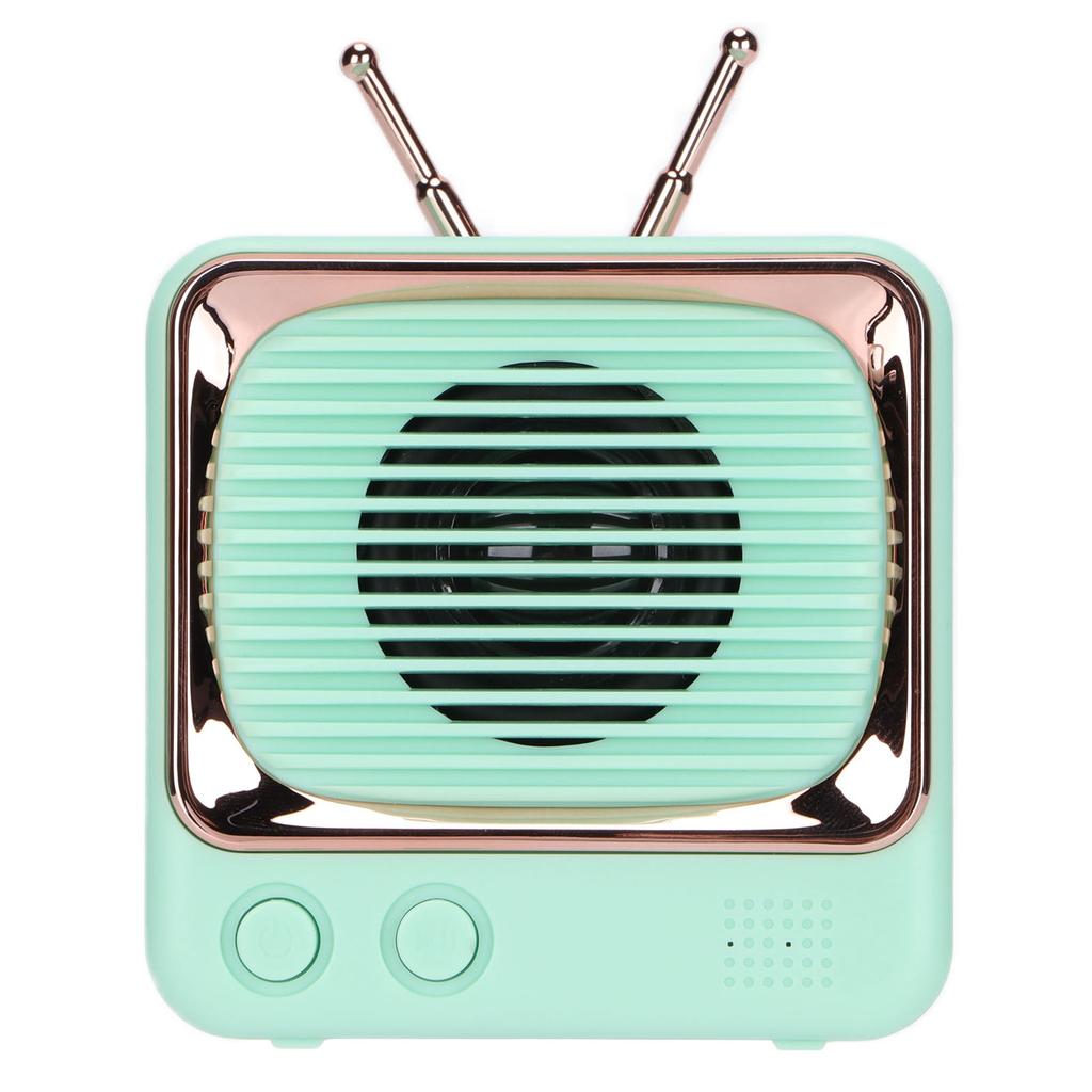 TV Shaped BT Speaker Wireless Lightweight Portable Mini Classic Style Sound SpeakerGreen