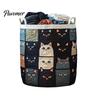 Cozy Laundry Hamper Quilted Basket, Thick Durable Fabric Storage Hamper, with Lightweight Basket Reinforced Handles, Clothes Toys Organizer