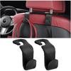 Zpana 2PCS Car Headrest Hooks Genuine U-Shaped Hanging Holder Black