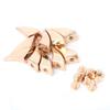 10Pcs DIY Colorful Alloy Spikes Punk Studs Rivet Bullet for Clothing Hat Decoration(Gold)