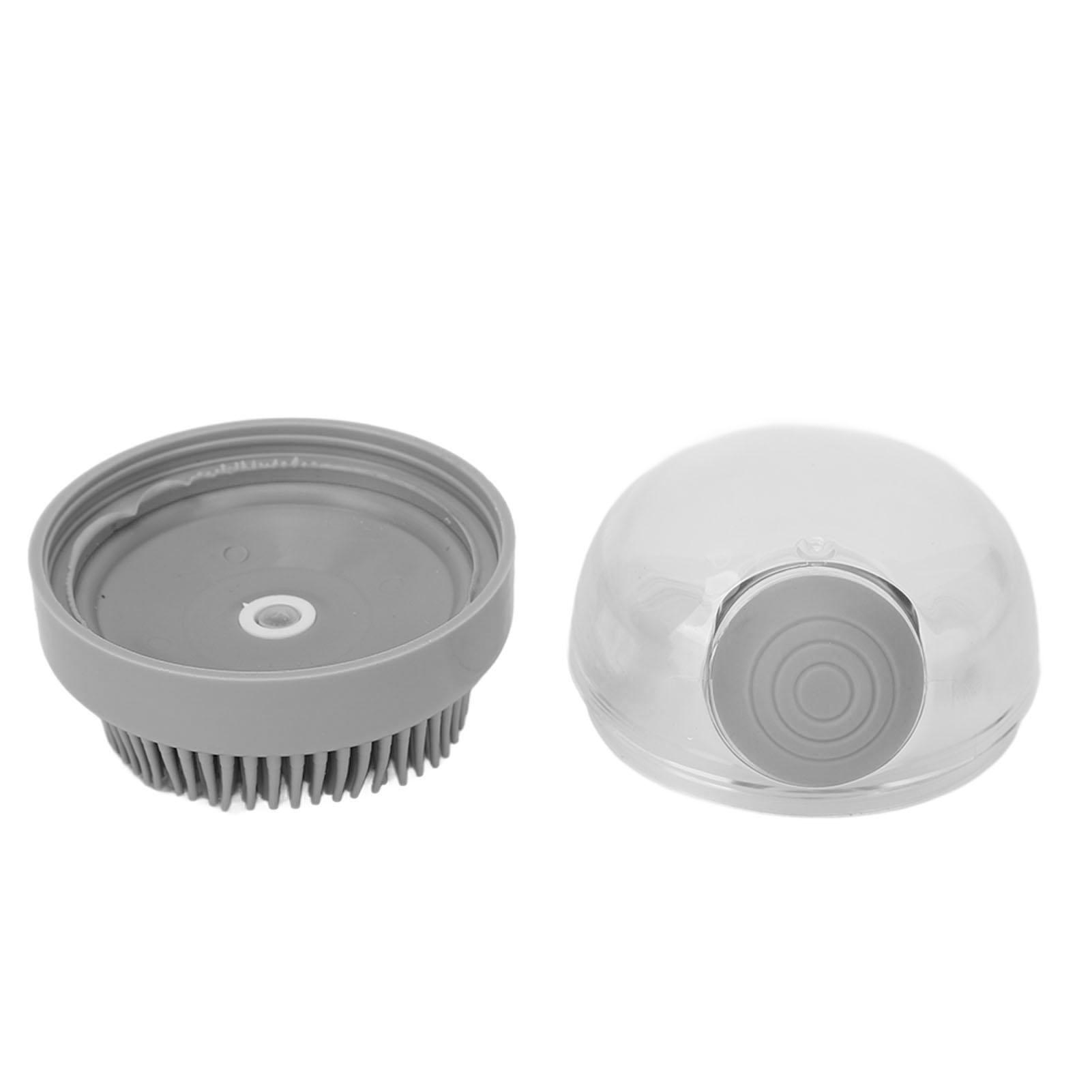 

Массажная щетка для головы, нажимная щетка с мелкими зубьями, эргономичная, для вспенивания и очищения, нажимная массажная щетка для кожи головы, серая