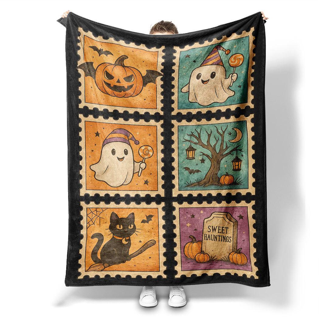 

Christmas Puzzle Printed Blanket for Sofa Bed Travel Camping Living Room Office Conditioning Blanket for All Seasons Gifts 75x90cm