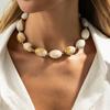 Vintage Resin Beads Choker Necklace for Women Jewelry Party Gift