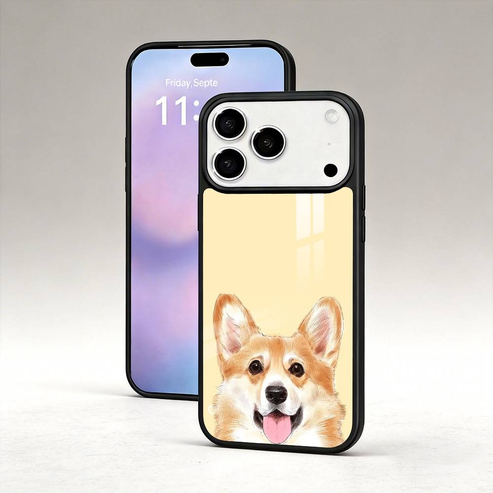 C-Cute Corgi Phone Case For iPhone17,16,15,14,13,12,Pro,Max,Magnetic For Magsafe Wireless Charging