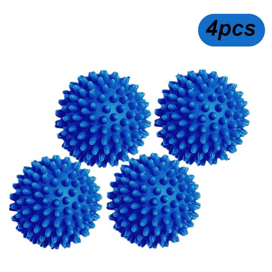 4 Stück Wiederverwendbare Wäschebälle - Essentielle Wasch- und Trockenhilfen gegen Verheddern und zur schonenden Reinigung von Kleidung