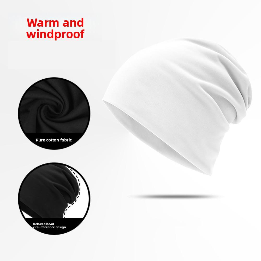 Elastic Winter Sport Cap Stacked Outdoor Warm Hat Sport Bonnet Winter Cycling Running Hats  Unisex