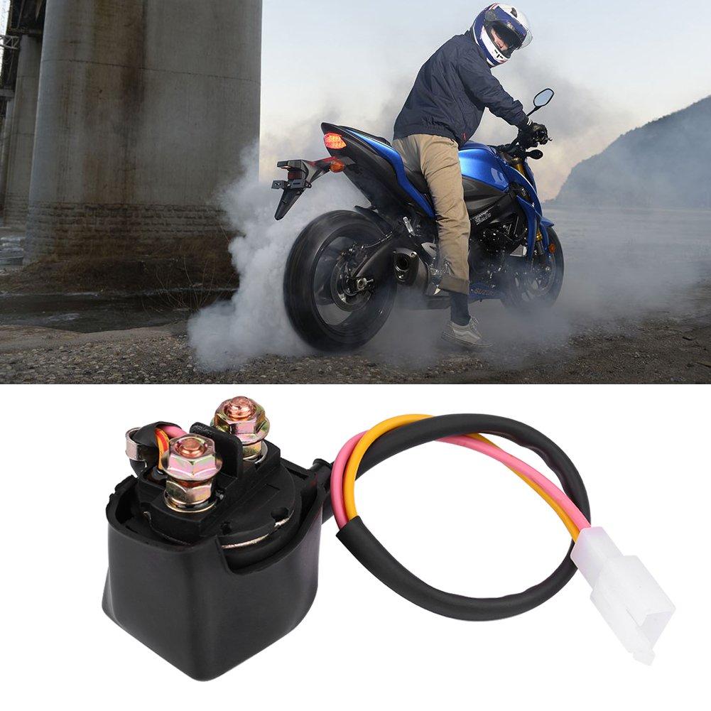 Starter Solenoid Relay, Qiilu Starter Solenoid Relay for Honda TRX400EX TRX300 ATC GY6 50cc-125cc ATV