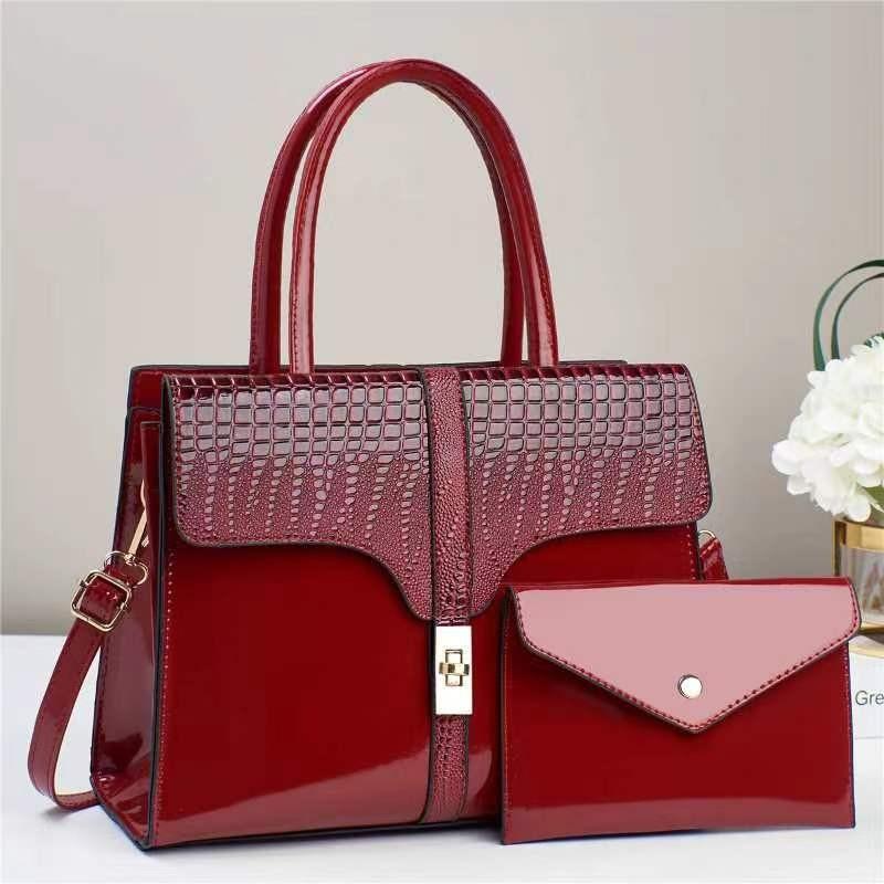 Chic Versatile Pu Bucket Bag For Women With Stylish Sequins In Khaki Black And Pink Shades