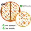 Creative Autumn Scene Stickers Watercolor Fall Static Window Clings, Maple Leaf & Pumpkin Removable Stickers, Easy Apply Decals Decal for Thanksgiving