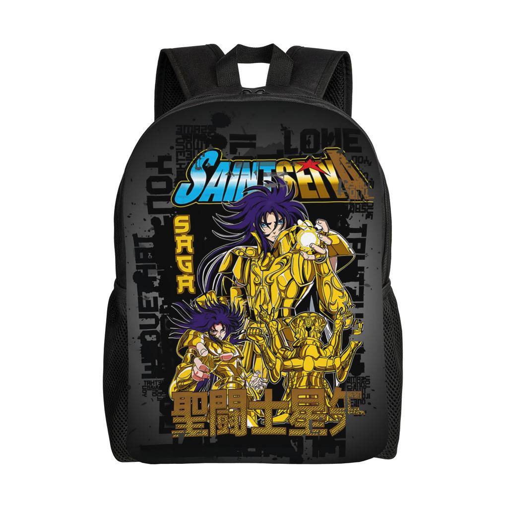Saint Seiya Backpack Ita Bag  Mochila Light School Retro Washable Rucksack