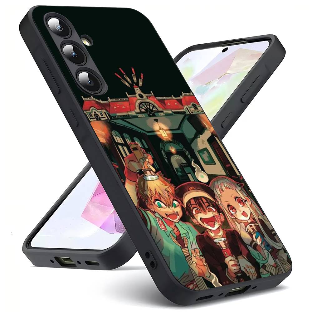 Animation Toilet Bound Hanako Kun Yugi For Samsung Galaxy S23 S24 S25 Ultra S22 Plus S21 Black Soft Case Waterproof Soft Case