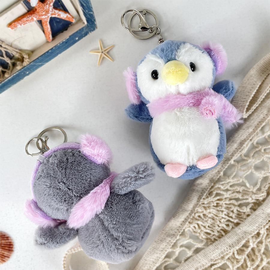Fun Scarf Penguin Plush Keychain With Adorable Design Ideal For Surprises Birthday