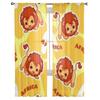 Löwe Niedliche Cartoon Tüll Sheer Fenster Vorhänge Für Wohnzimmer Das Schlafzimmer Moderne Chiffon Voile Organza Vorhänge Dekor Vorhänge