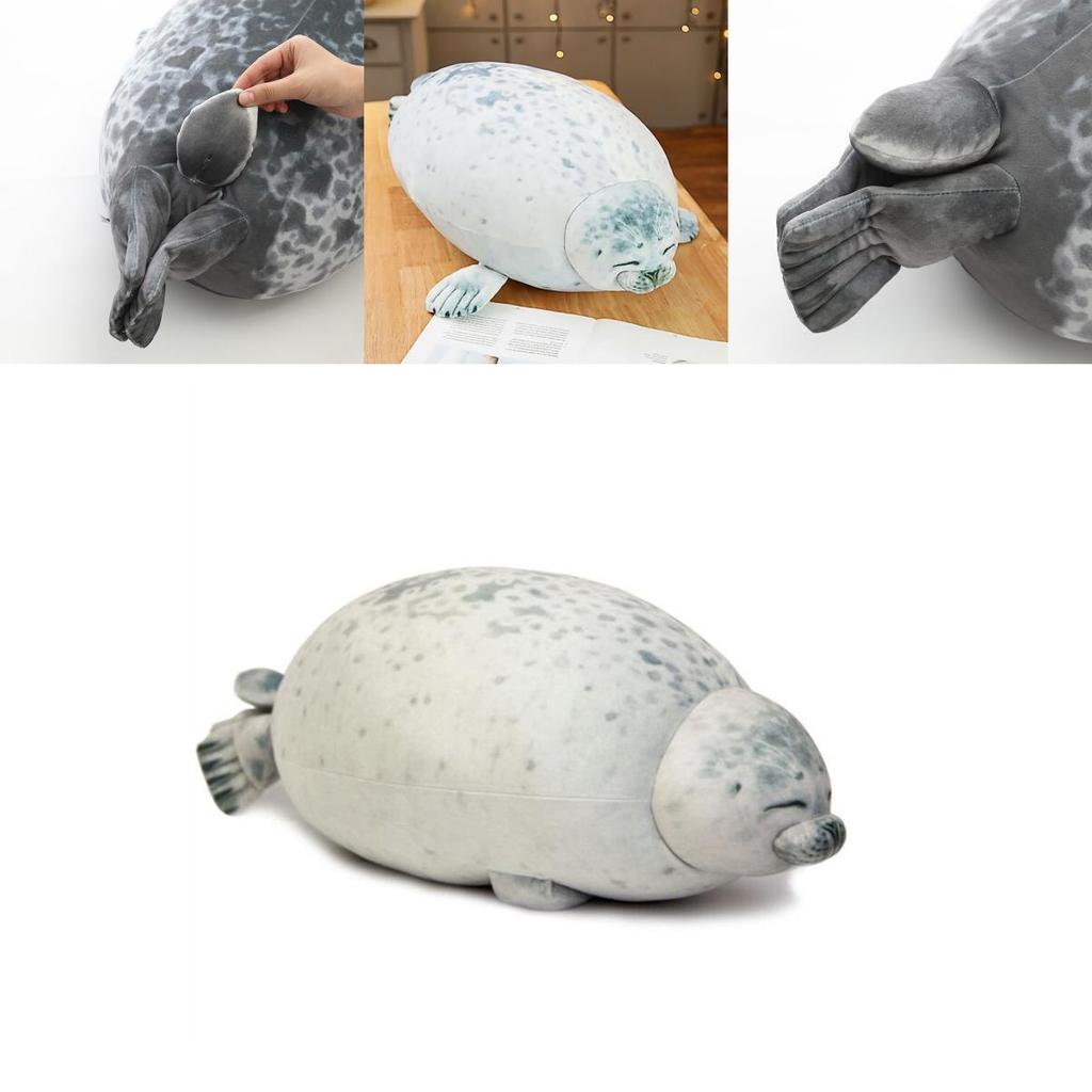 Large Chubby Blob Seal Plush Toy Animal Pillow Pet Soft And Cute Ocean Stuffed Doll Gift