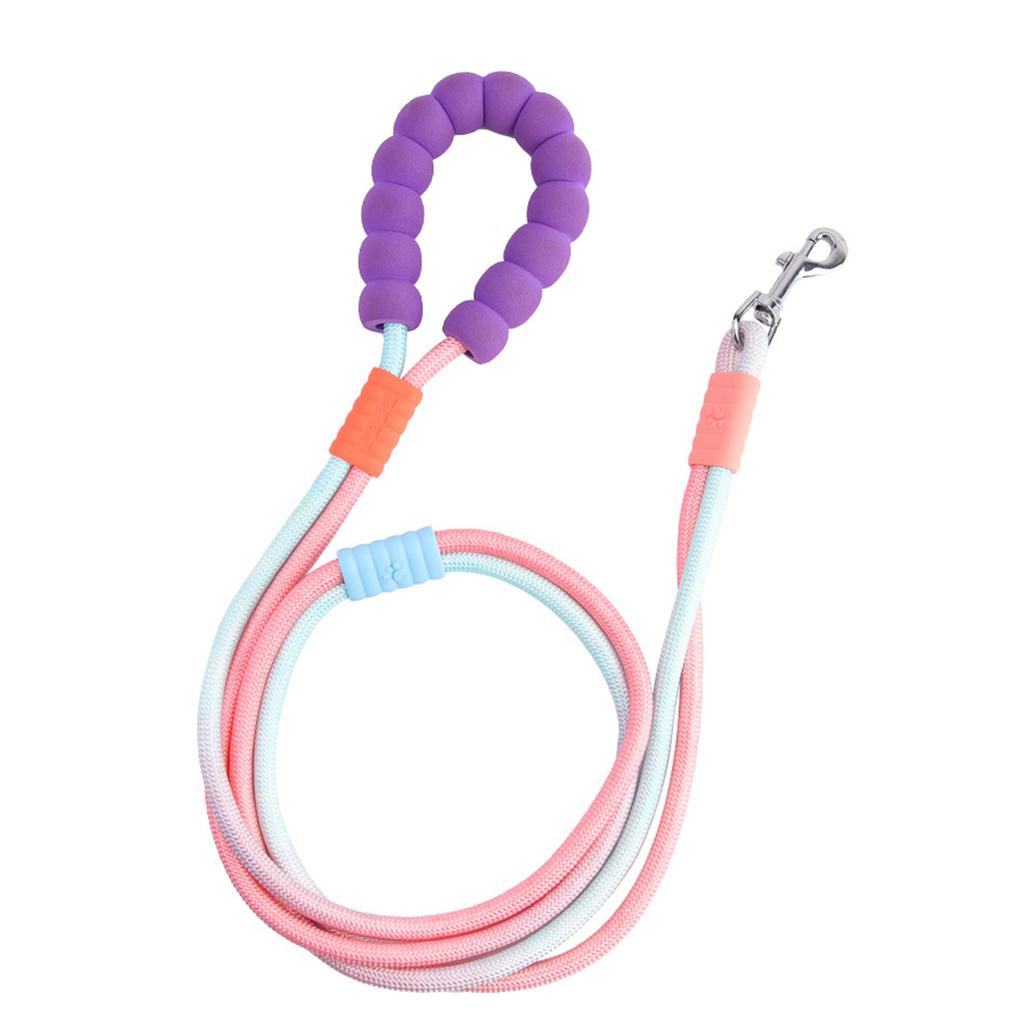 Pet Leash Colorful Dog Leash Outdoor Walking Supplies Multicolored Harnesses Pet Walking Multifunctional Leash