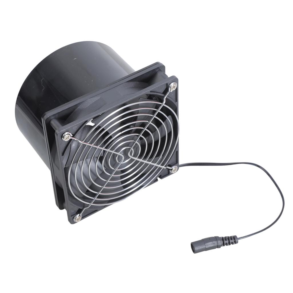 12V Solar Powered Exhaust Fan Efficient Cooling for Attics Greenhouses RVs with 10W Panel and ABS Material