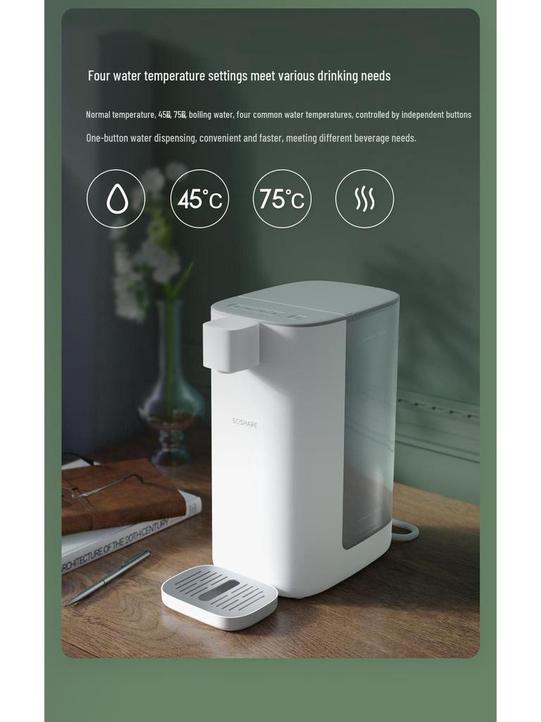 Instant Hot Water Dispenser with Adjustable Temperature, 3.0L - Compact, Automatic Tabletop Heating for Home or Office