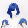Bocchi la Roccia! Parrucca Cosplay Ryo Yamada, Parrucca Blu Bob in Fibra ad Alta Temperatura