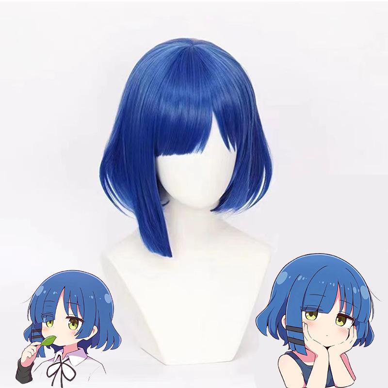 Бокки-Скала! Парик Косплей Рё Ямада, Синий Боб, Высокотемпературное Волокно синий