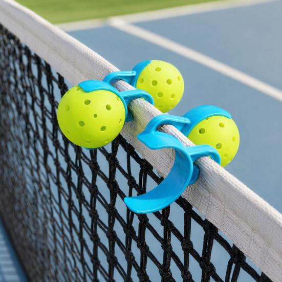 1/2 stk. Bærbar Pickleball Boldholder, Pickleball Boldbane Hegn Netklips, Hurtig Adgang Plastik Pickleball Boldklemme Tilbehør