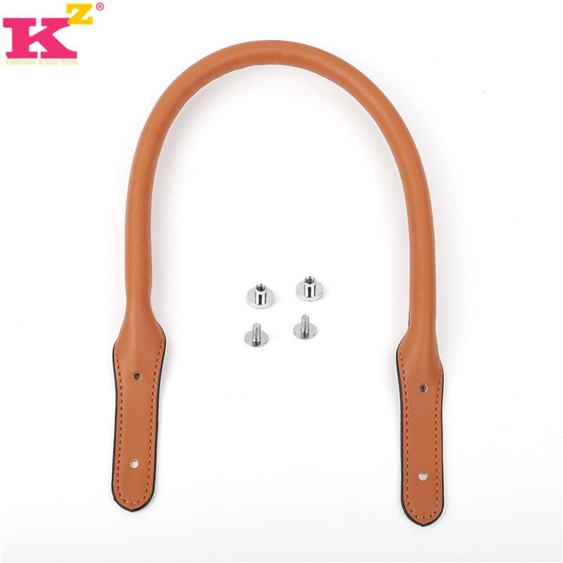 New Solid Color PU Leather Bag Strap and Handle in Black - Replacement Handbag Accessory