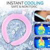 PCM Ice Neck Ring Summer Cooling Neckband Heatstroke Prevention Reusable 28℃ Natural Freeze No Condensation Long Lasting Cool