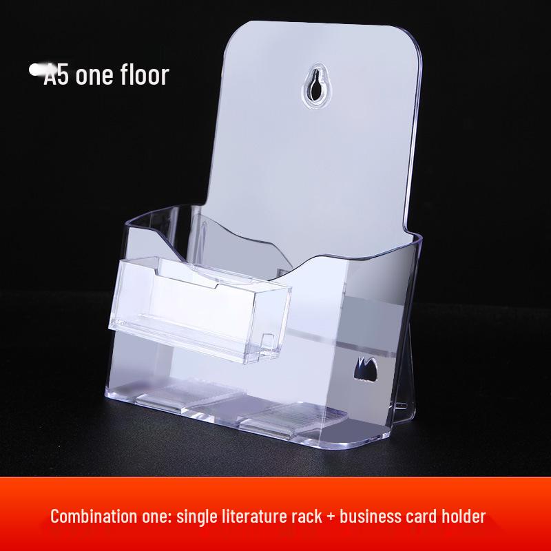 A4 Acrylic Three-Layer Brochure and Leaflet Display Stand
