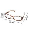 Retro Square Eyeglasses For Women Cosplay Eyewear Fashion Narrow Glass Small Frame Glasses No Lenses Black Leopard Print Girls